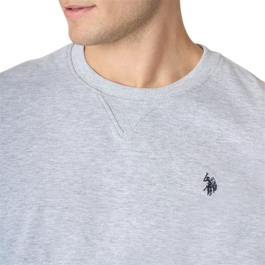 Max felpa girocollo in cotone con logo da uomo U.S. Polo Assn | US41187001188